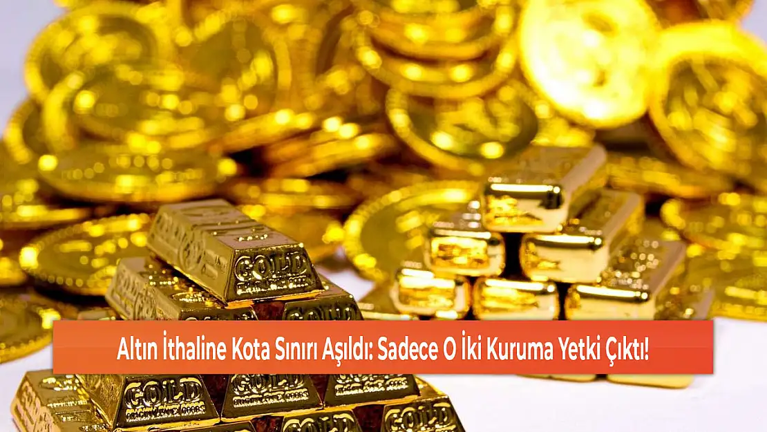 Altın İthaline Kota Sınırı Aşıldı: Sadece O İki Kuruma Yetki Çıktı!