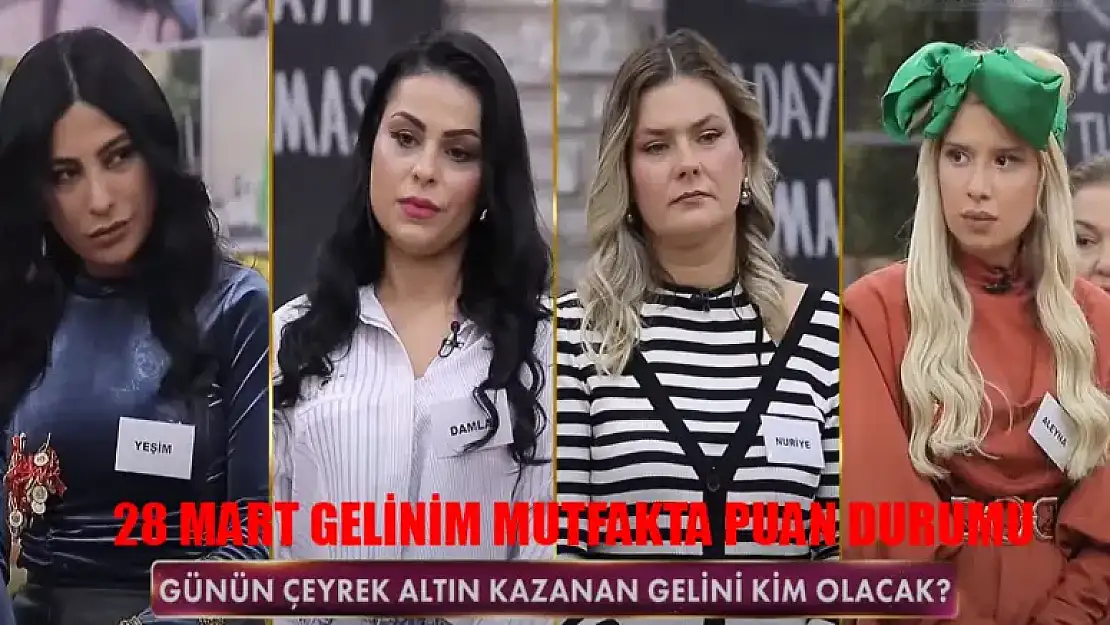 Gelinim Mutfakta Bugün Kim 1. Oldu? Gelinim Mutfakta 28 Mart 2024 PUAN DURUMU!