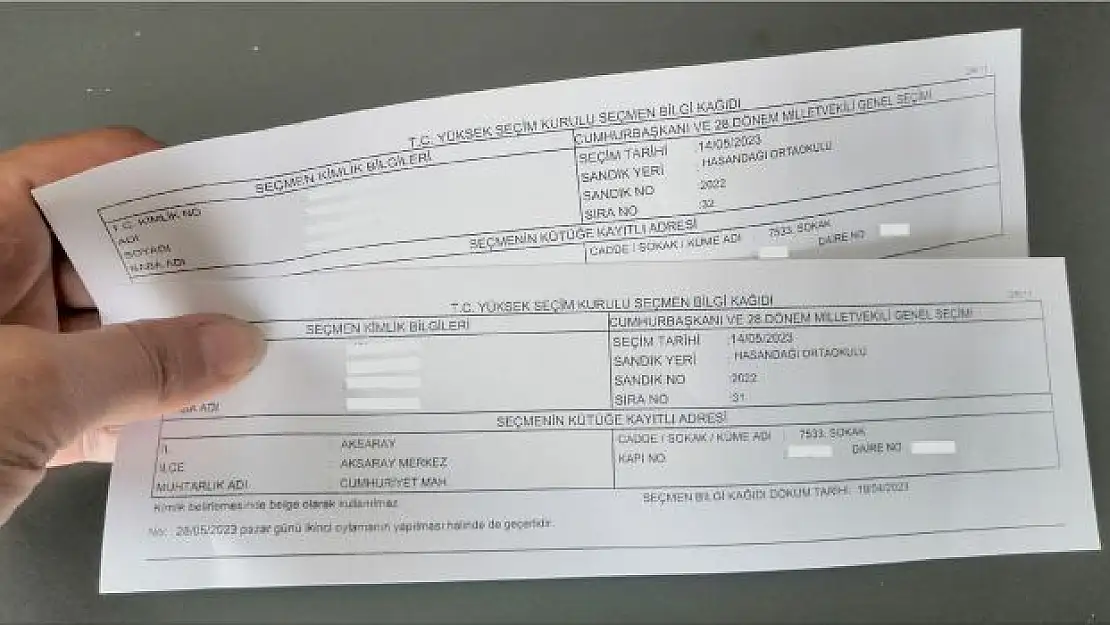 Oy kağıdı olmadan oy kullanılabilir mi?