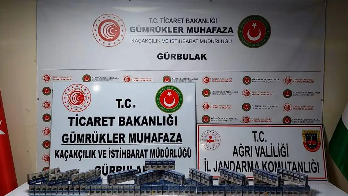 Ağrı'da sigara kartonlarından uyuşturucu çıktı