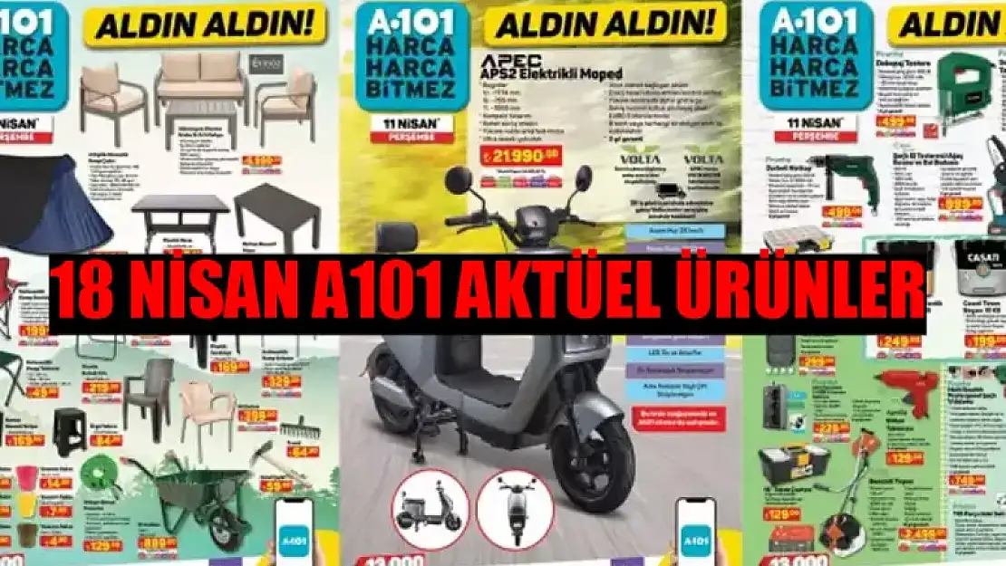 A101 Aktüel 18 Nisan 2024 Son Fiyat... A101 Katalog Bu Hafta Perşembe Apec Elektrikli Motor 64,990 TL Fiyatla Satışta!