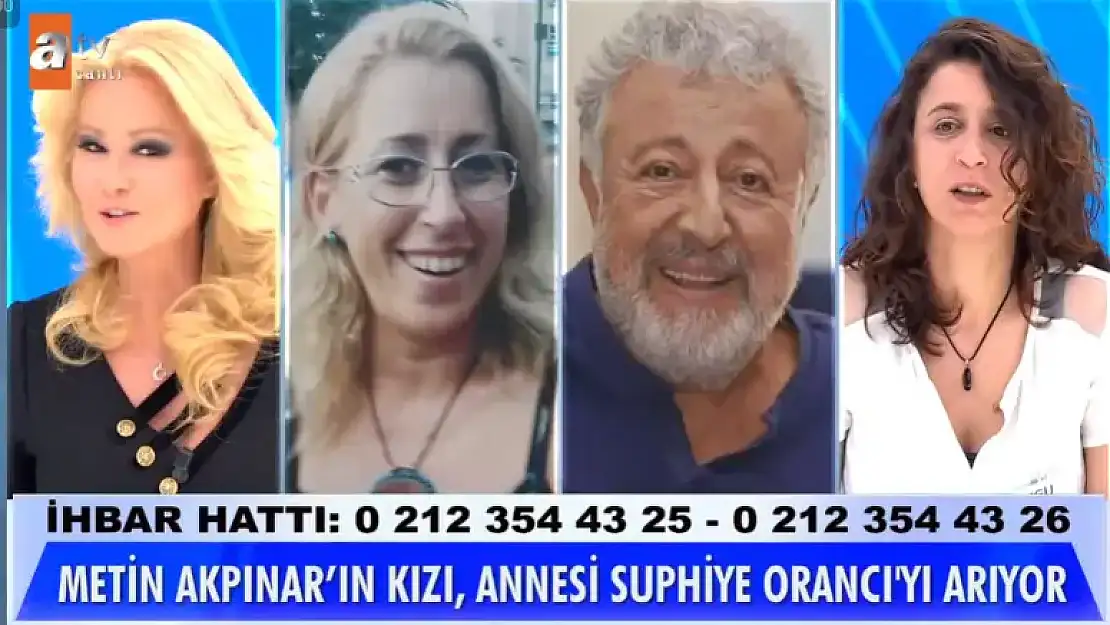 Metin Akpınar Kızı Duygu Nebioğlu Müge Anlı'da Annesini Arıyor! Duygu Nebioğlu Annesi Suph