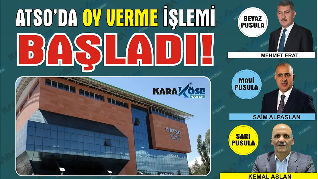 ATSO Seçimlerinde Oy Verme İşlemi Başladı