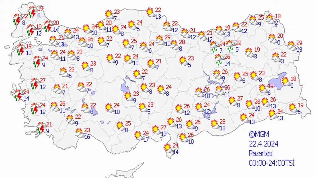 22 Nisan hava durumu: Sağanak yağış ve toz taşınımı bekleniyor