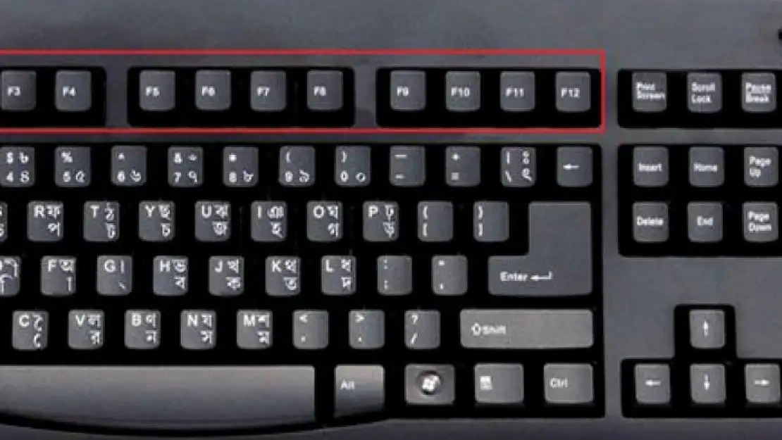 Klavyedeki F10 tuşu ne işe yarar?