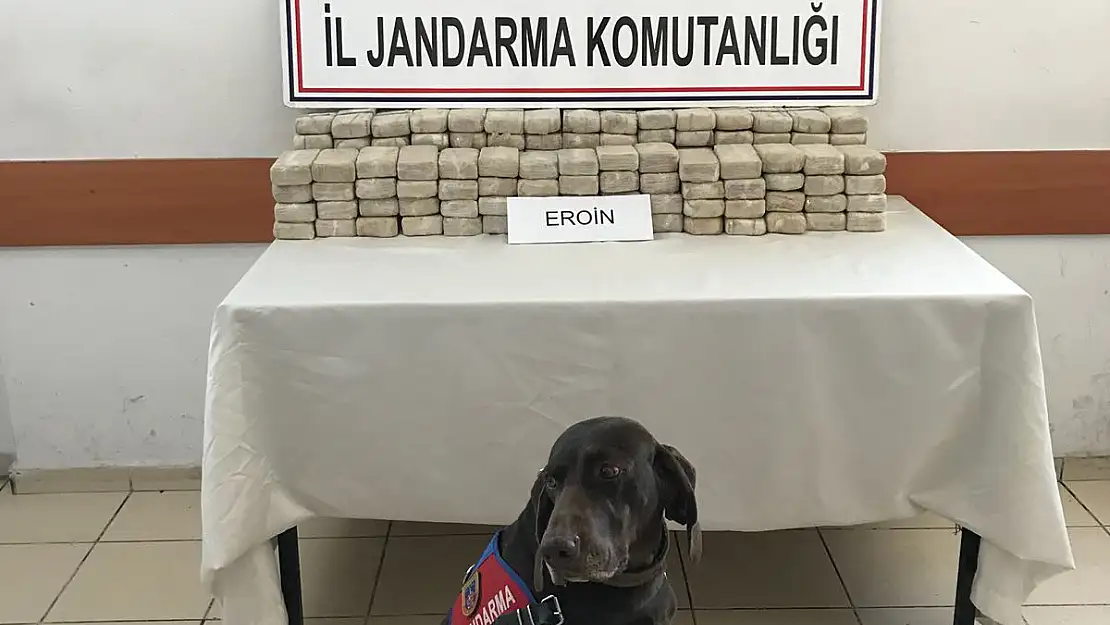 Ağrı'da 70 kilogram eroin yakalandı