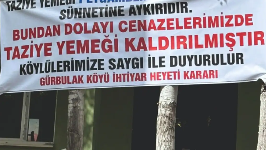 Ağrı'da taziye yemekleri kaldırılıyor