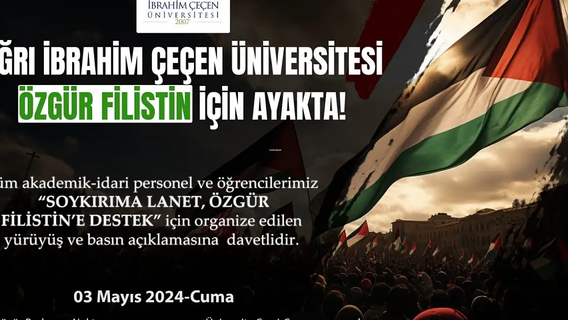 AİÇÜ Filistin için yürüyecek!