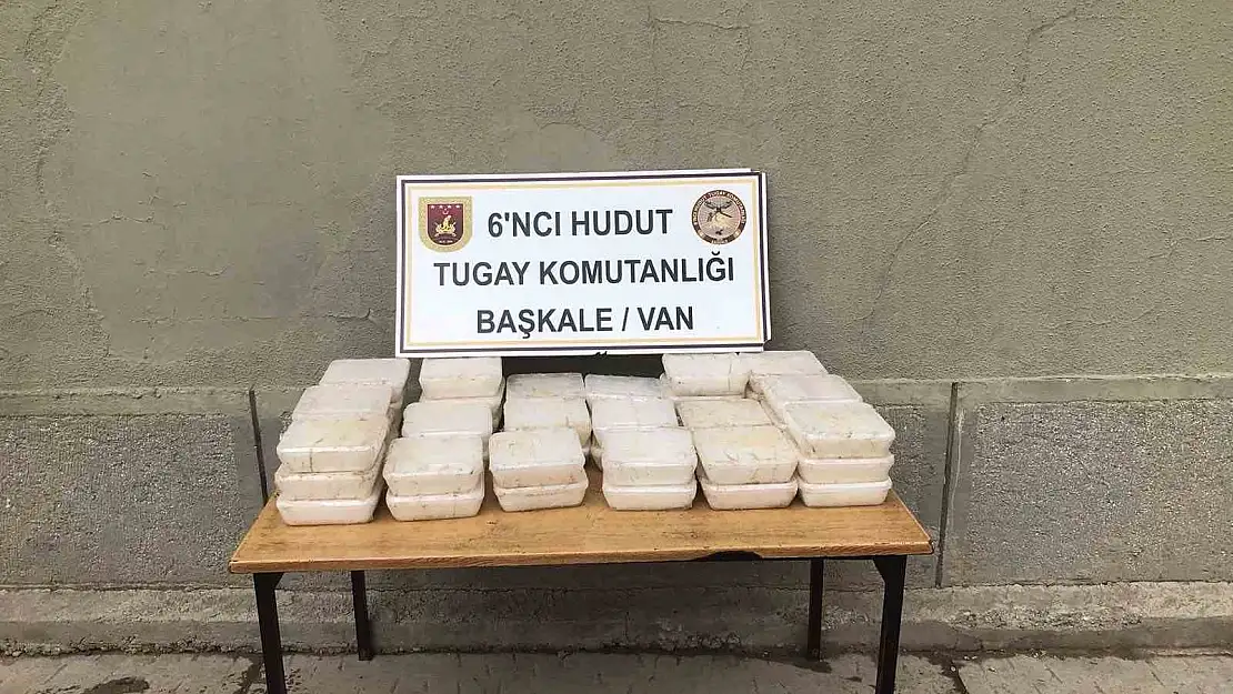 Van hudut hattında kilolarca uyuşturucu madde ele geçirildi