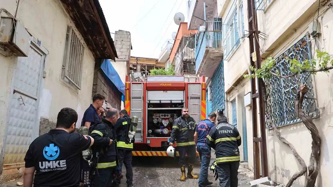 Kahramanmaraş'ta kısa süren ev yangını