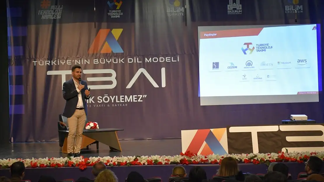 Türkiye'nin Büyük Dil Modeli T3 AI projesi Erzurum'da anlatıldı