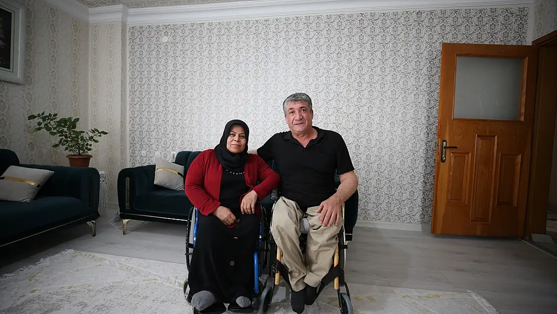 Engelli çift 18 yıldır sevgiyle bütün zorlukları aşıyor