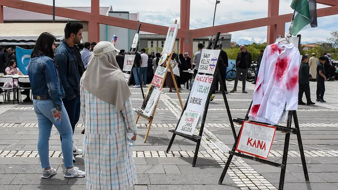 Van'da 'Gazze Dayanışma Çadırı' kuruldu
