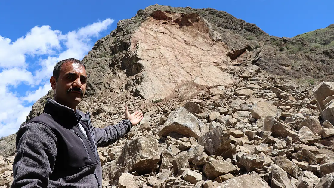 Erzurum'da sağanak heyelana neden oldu