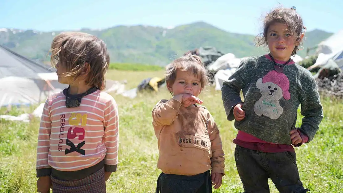 Muş'taki yaylalar çocuk ve kuzu sesleriyle şenlendi