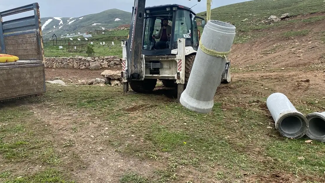 Köylerde sel felaketlerine karşın önlemler alınıyor