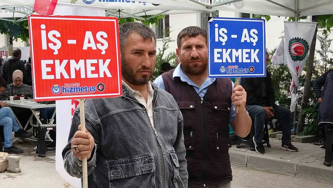 Van'da işten çıkarılan belediye işçileri eylemlerini sürdürüyor