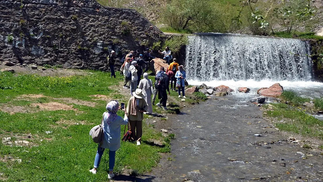 Muş'ta Çar Çayı Şelalesi'ne ziyaretçi akını