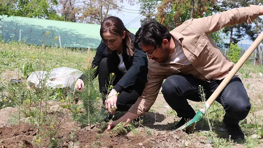 Erzurum'da psikiyatri hastaları fidan dikti