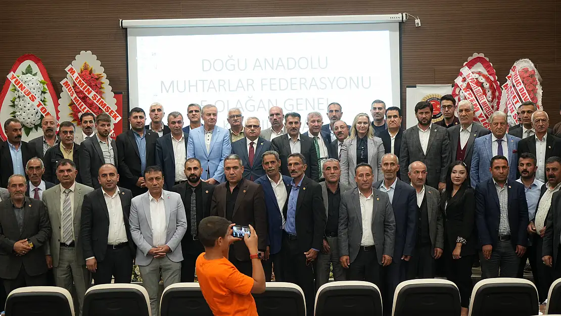 Muş'ta Doğu Anadolu Muhtarlar Federasyonu 5. Olağan Genel Kurulu yapıldı