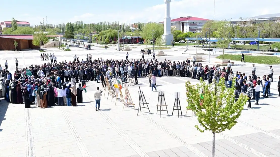 Van'da İsrail'e yönelik protesto eylemleri devam ediyor