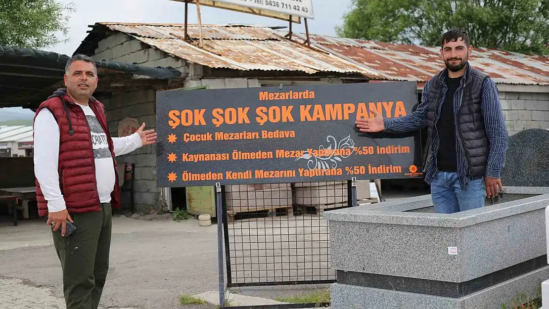 Muş'ta bir garip mezar taşı kampanyası