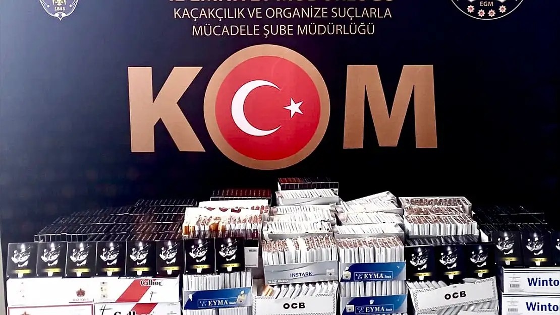 Erzurum'da binlerce makaron ele geçirildi
