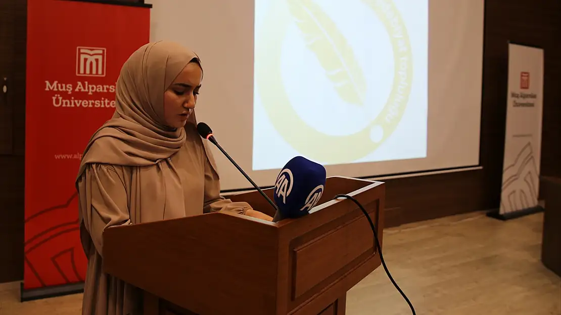 Muş'ta Gazze için şiirler okundu