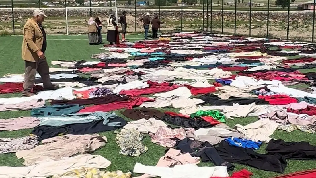 Kadın Muhtarın Köyündeki kadınlara Ordu'dan kıyafet yağdı