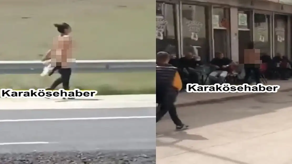 Ağrı'da yarı çıplak kadın dolaştı iddiası
