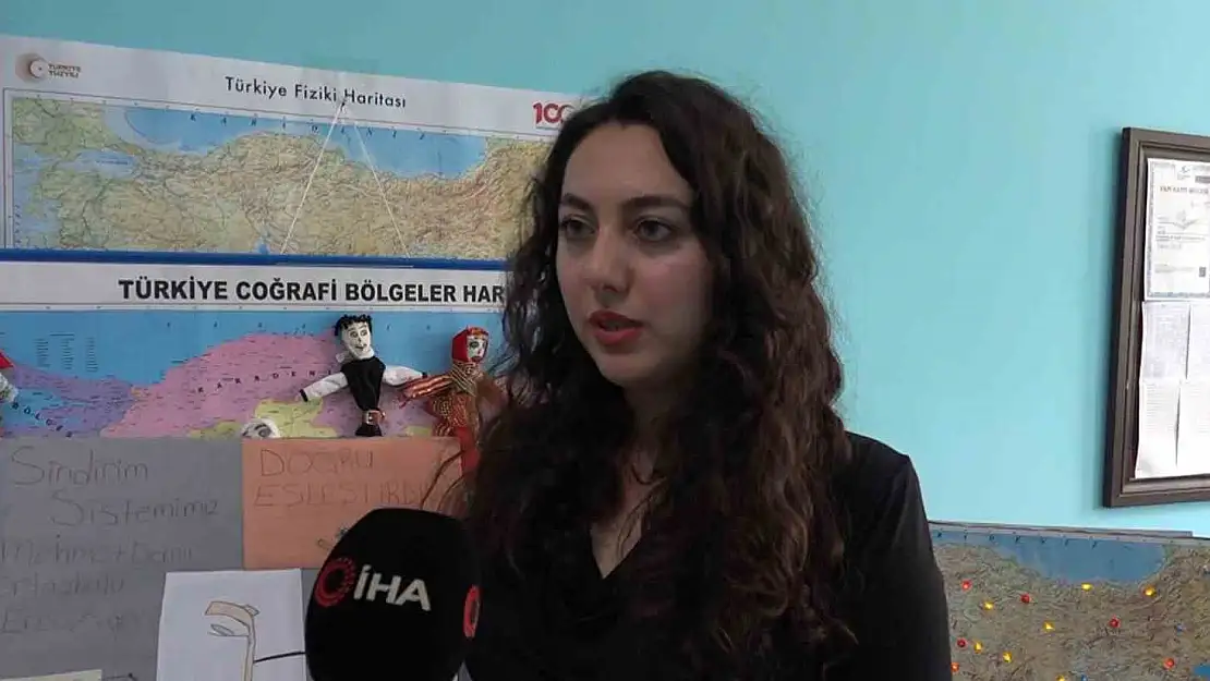 Van'da fen bilgisi öğretmeni materyal tasarım yarışmasında dereceye girdi