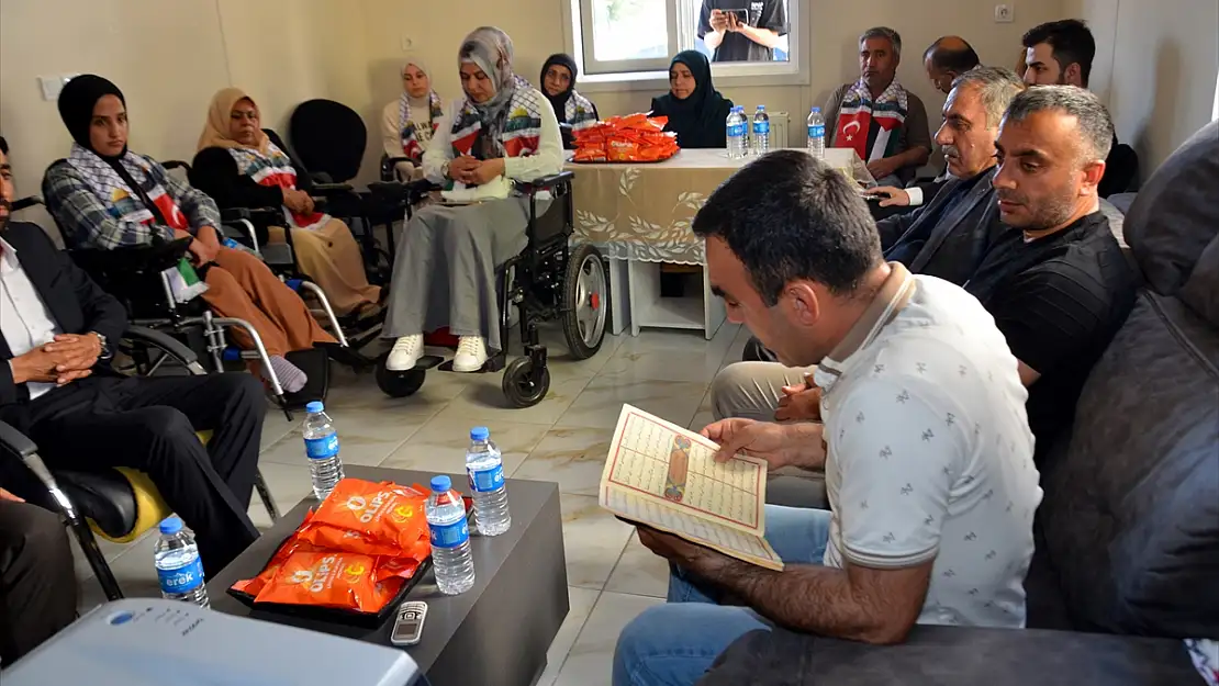 Muş'ta bedensel engellilerden Gazze'de hayatını kaybedenlere vefa