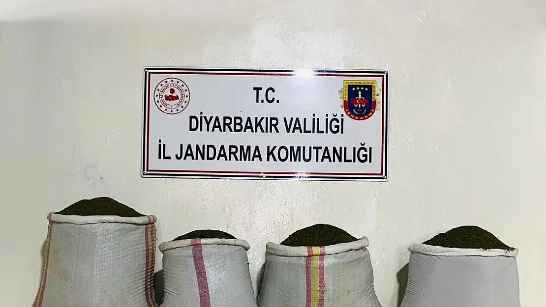 Diyarbakır'da 68 kilo esrar ele geçirildi