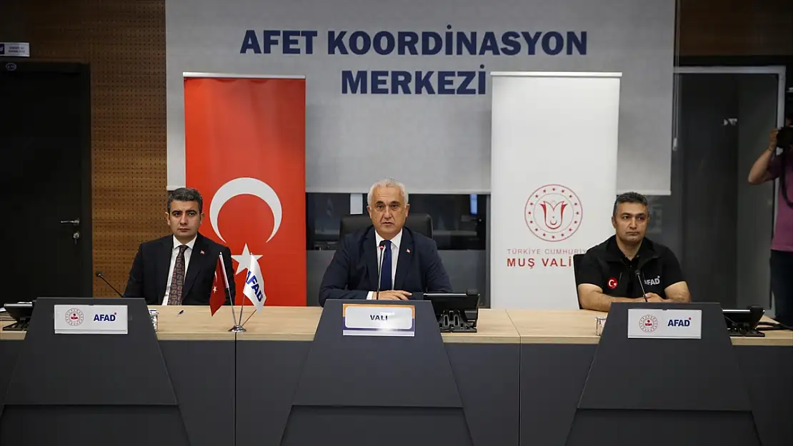 Muş'ta İl Afet Risk Azaltma Planı değerlendirme toplantısı yapıldı