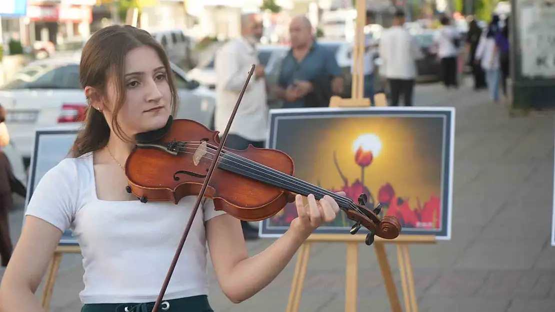 Muş'ta enstrümanlarla fotoğraf sergisi