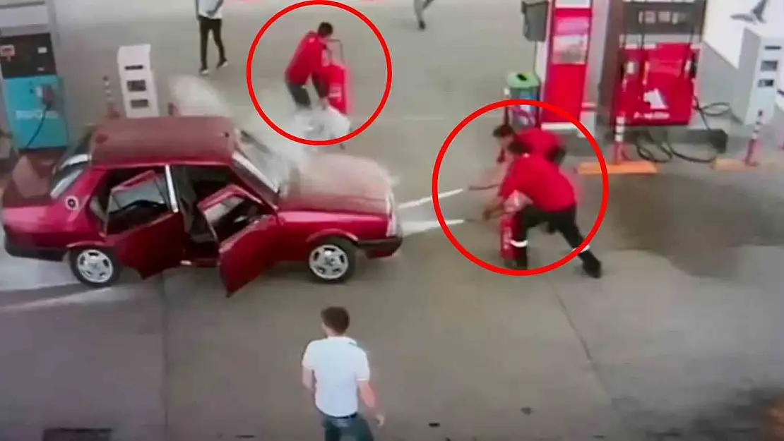 Diyarbakır'da akaryakıt istasyonunda faciadan dönüldü