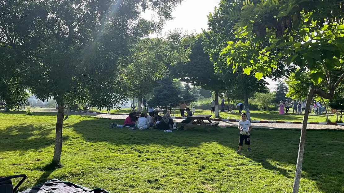 Ağrı'da kurbanını kesen piknik alanına koştu
