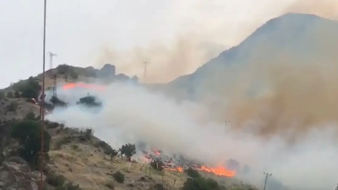 Hakkari'de anız yangını yerleşim yerlerine sıçradı