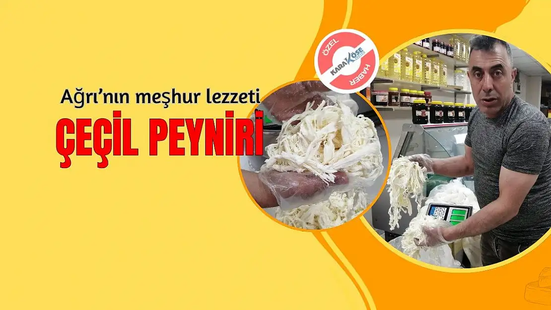 Ağrı'nın meşhur lezzeti: Çeçil Peyniri