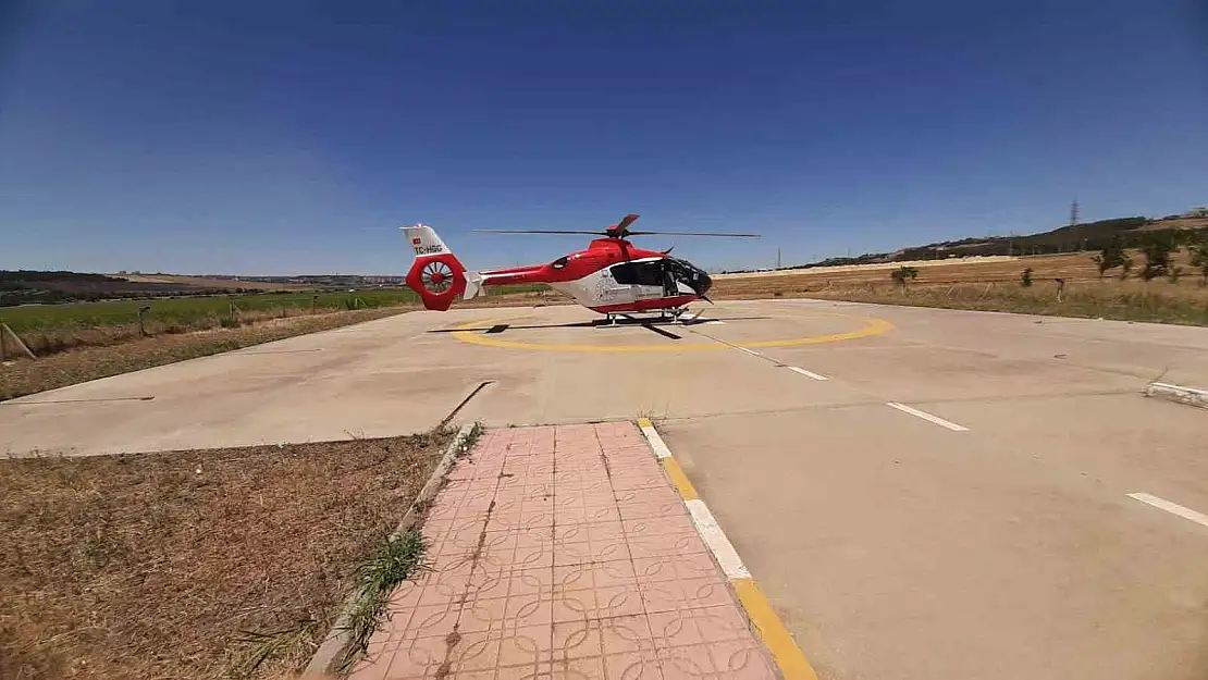 Diyarbakır'da ambulans helikopter 1 günlük bebek için havalandı