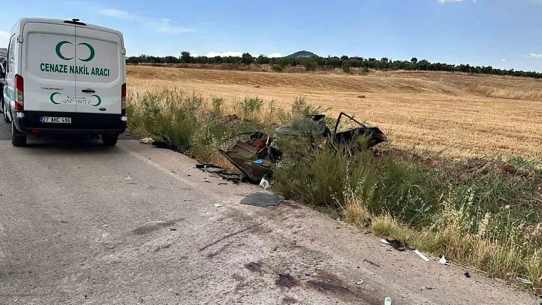 Gaziantep'te feci kaza: 1 ölü, 2'si ağır 5 yaralı