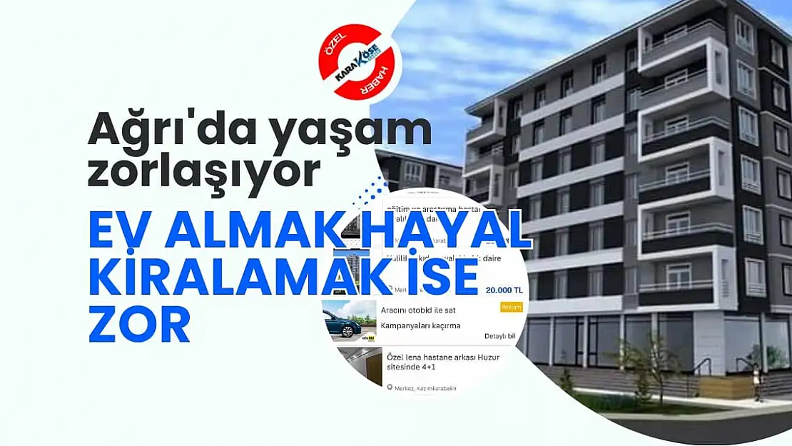 Ağrı'da yaşam zorlaşıyor!