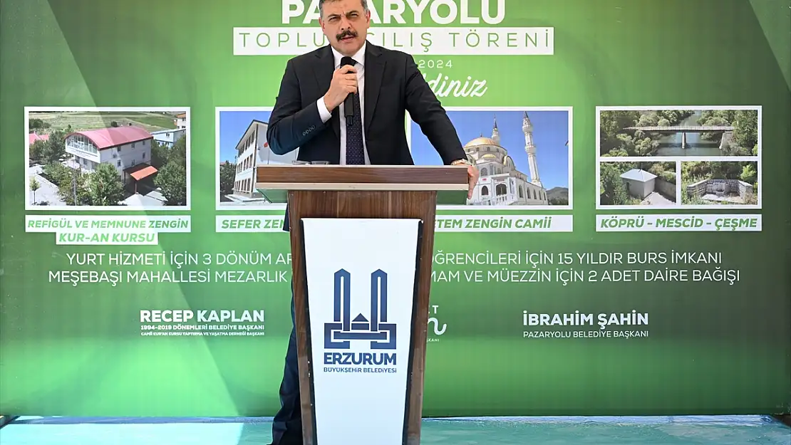 Erzurum Valisi Çiftçi, cami açılışına katıldı