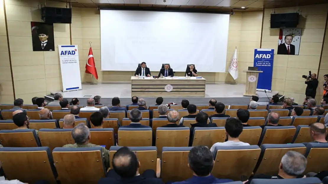 Bingöl'de 'Türkiye Afet Müdahale Planı Toplantısı' düzenlendi