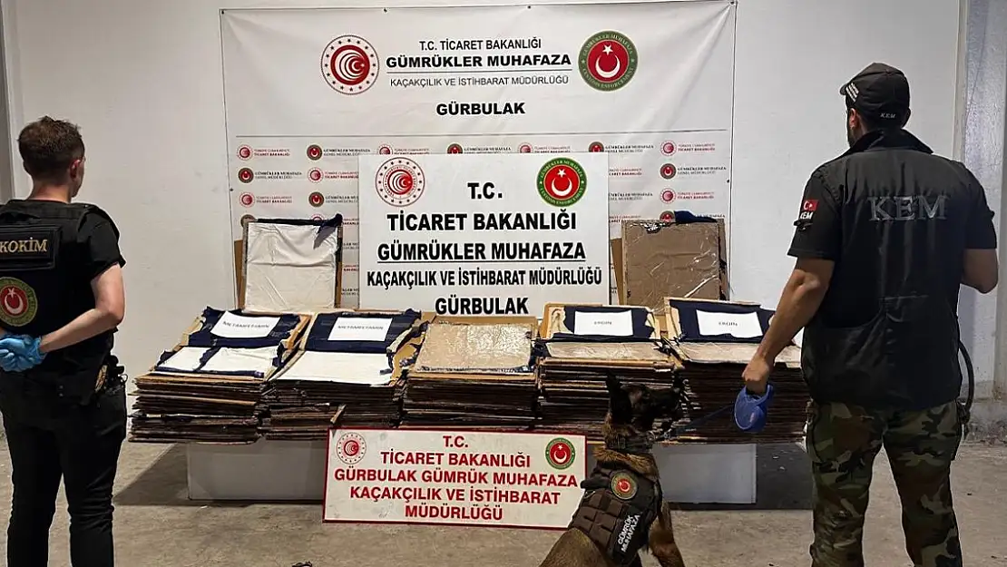 Gürbulak'ta yine eroin ele geçirildi hem de 186 kilogram