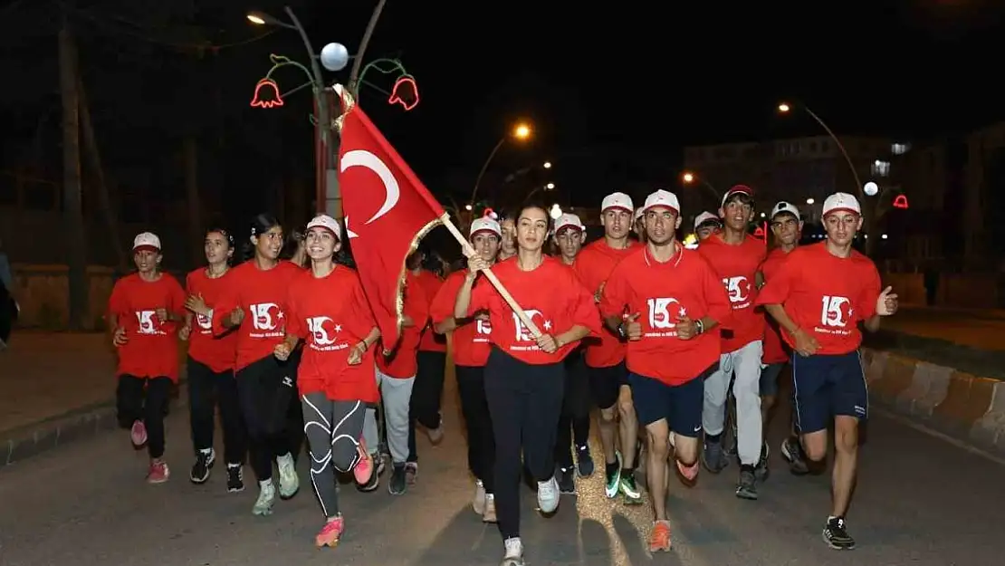 Ağrı'da '15 Temmuz Sancak Koşusu'