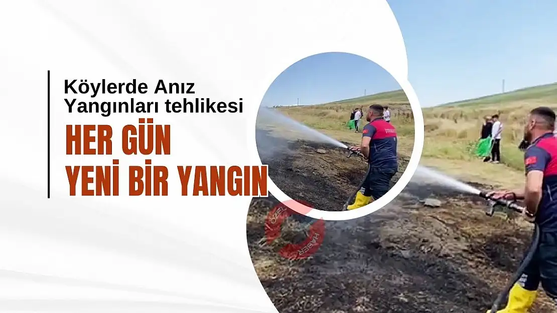 Köylerde anız yangını tehlikesi