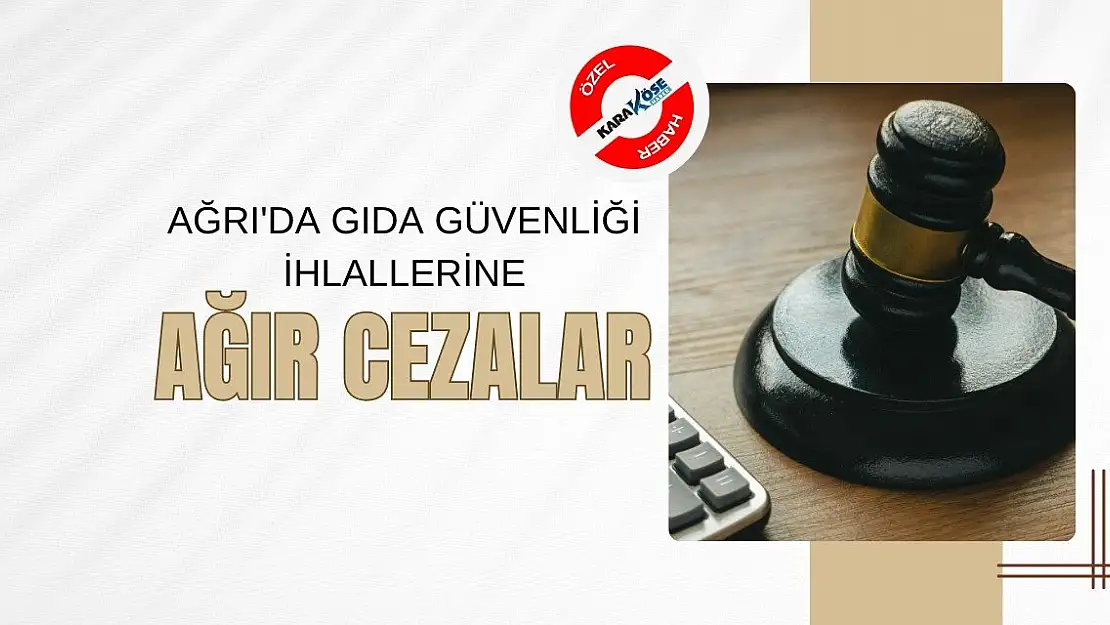 Ağrı'da Gıda Güvenliği İhlallerine Ağır Cezalar