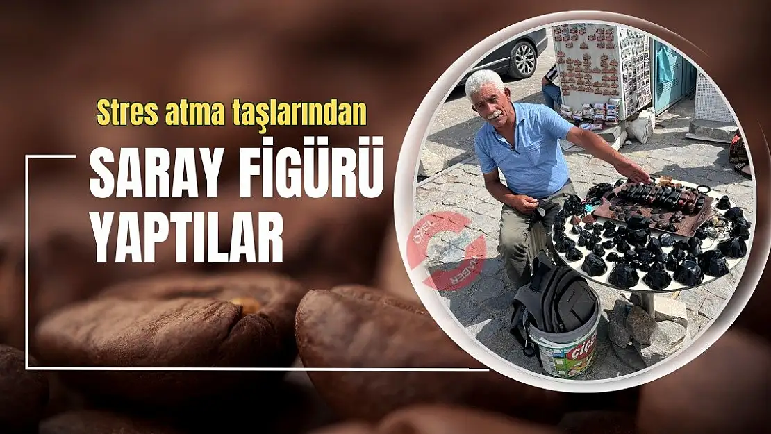 Stres atma taşlarından Saray figürü yaptılar
