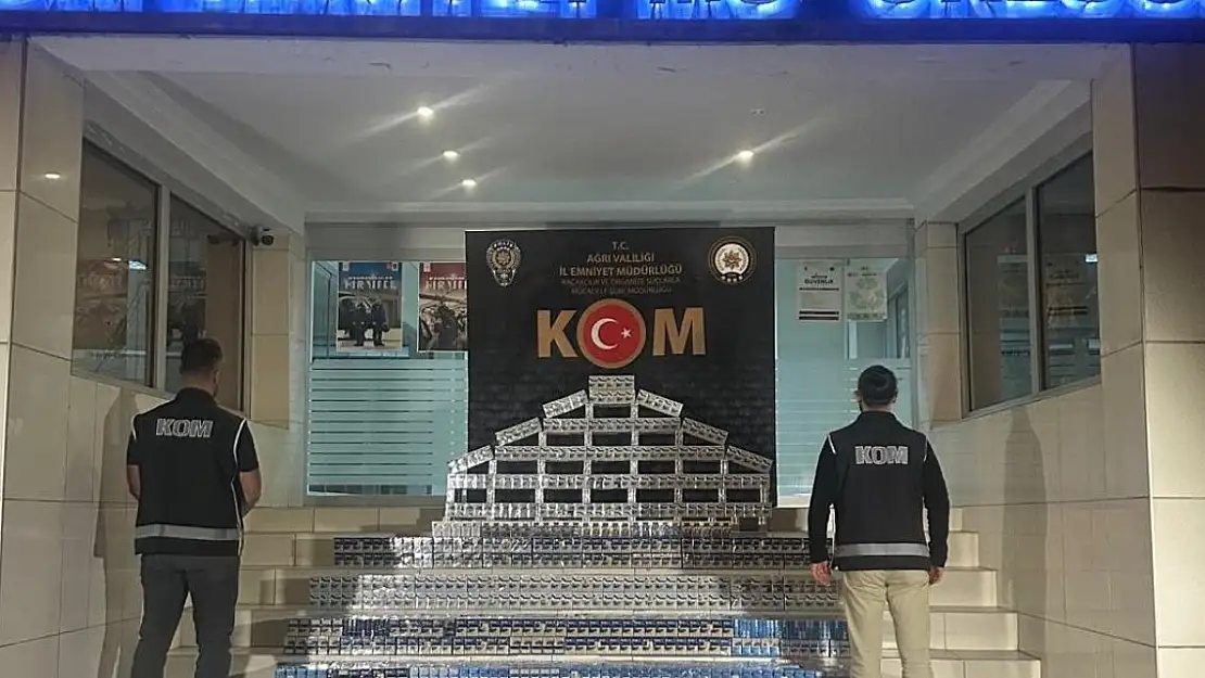 Ağrı'da piyasa değeri 30 milyon 500 bin lira olan kaçak eşya ele geçirildi